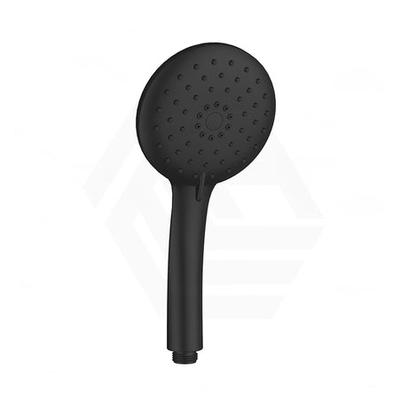 Linkware Loui 3 Functions ABS Round Handheld Shower Head - Chrome / Matt Black
