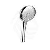 Linkware Loui 3 Functions ABS Round Handheld Shower Head - Chrome / Matt Black