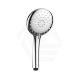 Linkware Loui 3 Functions ABS Round Handheld Shower Head - Chrome / Matt Black