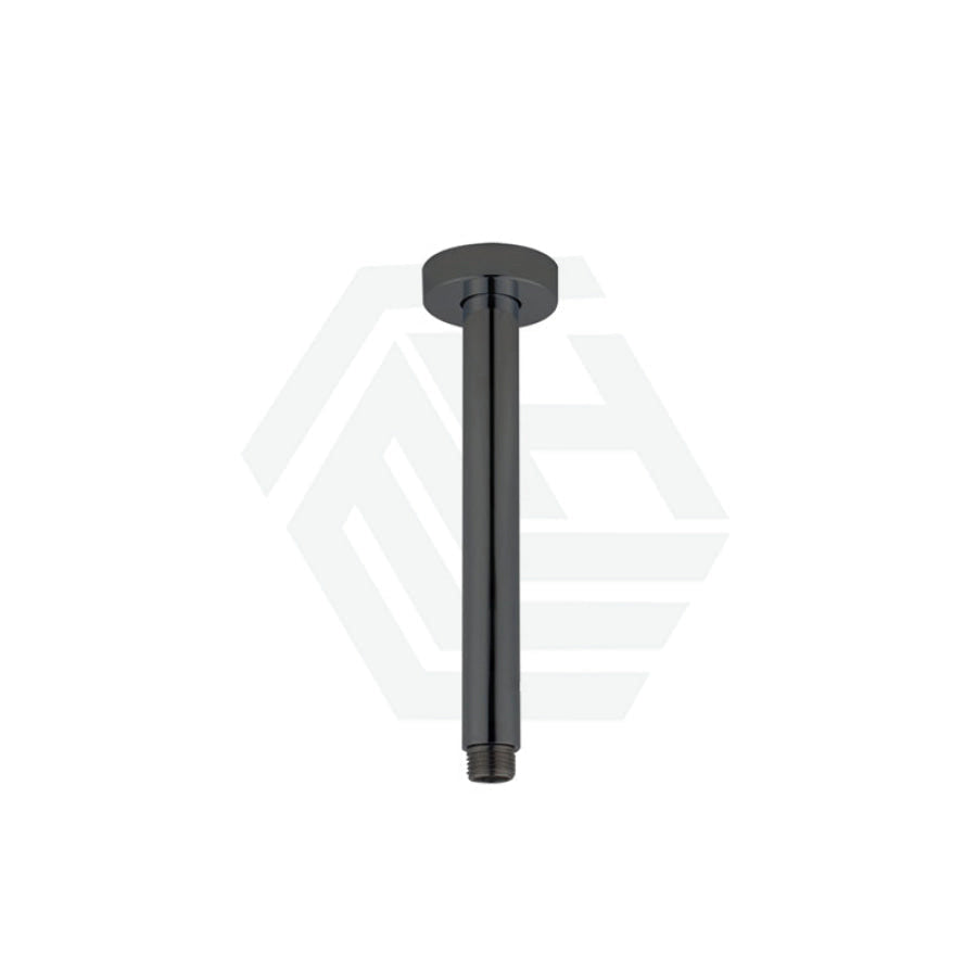 200/400mm Norico Round Ceiling Shower Arm Gunmetal Grey
