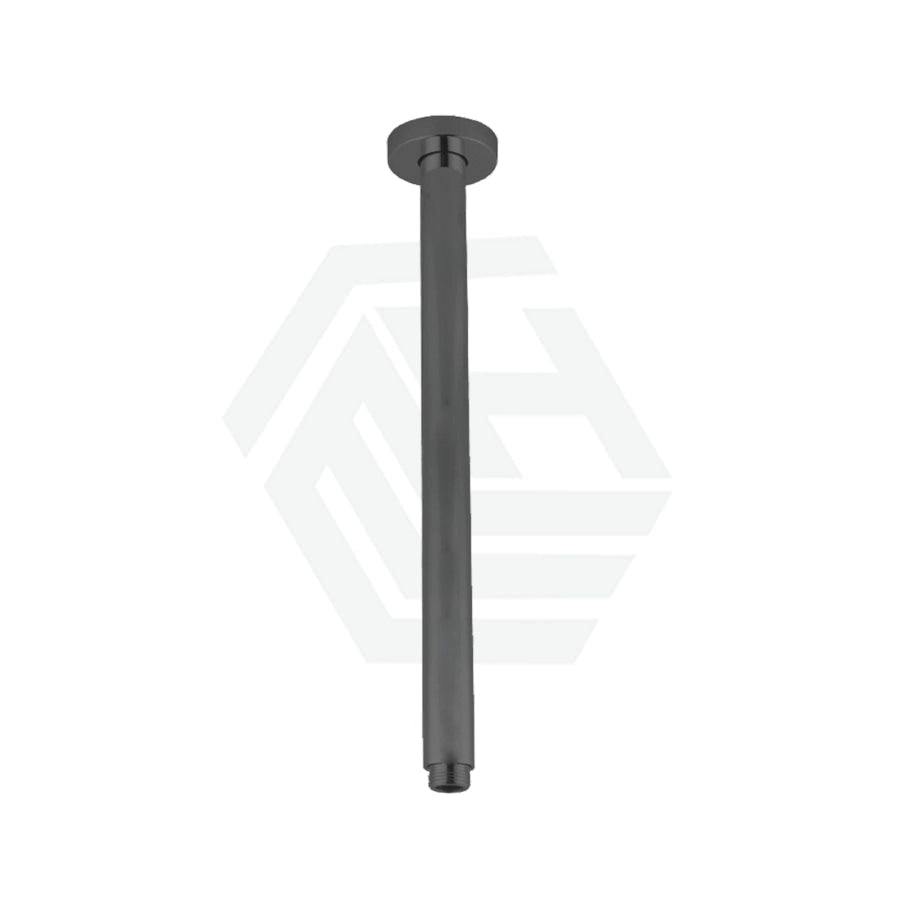 200/400mm Norico Round Ceiling Shower Arm Gunmetal Grey 400mm