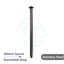 300/600mm Square Ceiling Shower Arm Gunmetal Grey 600mm