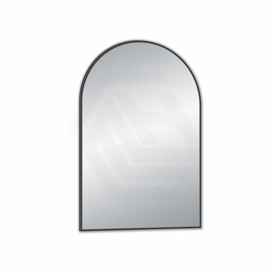 M#1(Gunmetal Grey) 600X900Mm Gunmetal Grey Aluminum Framed Arch Wall Mirror Vertical Or Horizontal