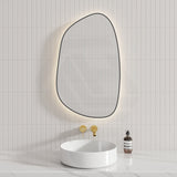 M#1(Gunmetal Grey) Aulic Tarcoola 553X903Mm Gun Metal Framed Touchless Backlit Led Mirror Special