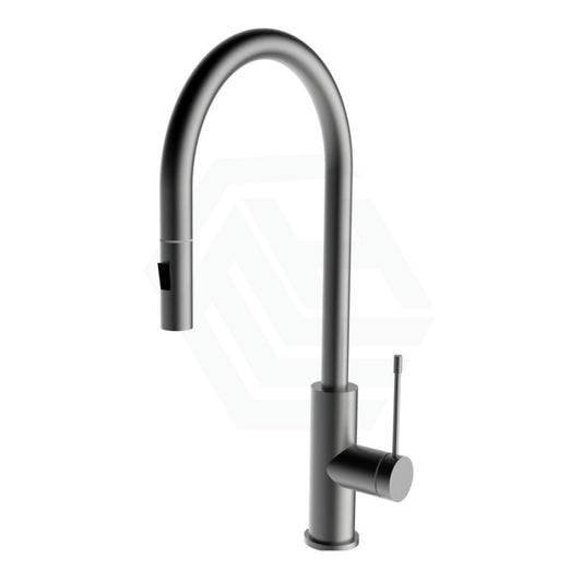 M#3(Gunmetal Grey) Aziz-Ii Gunmetal Dr Brass Round Mixer Tap With 360° Swivel And Pull Out Extended