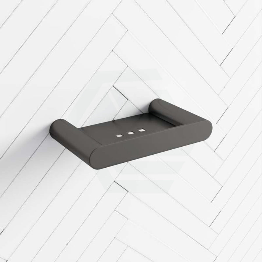 M#1(Gunmetal Grey) Brushed Gunmetal Grey Soap Dish Holder Stainless Steel Wall Mounted Holders
