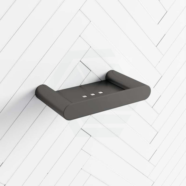 M#1(Gunmetal Grey) Brushed Gunmetal Grey Soap Dish Holder Stainless Steel Wall Mounted Holders