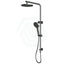 M#3(Gunmetal Grey) Cora Round Multi-Function Twin Shower Set In Gunmetal Surface Grey Showers