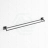 M#1(Gunmetal Grey) Fienza Sansa Gun Metal 900Mm Double Towel Rail Gunmetal Grey Rails