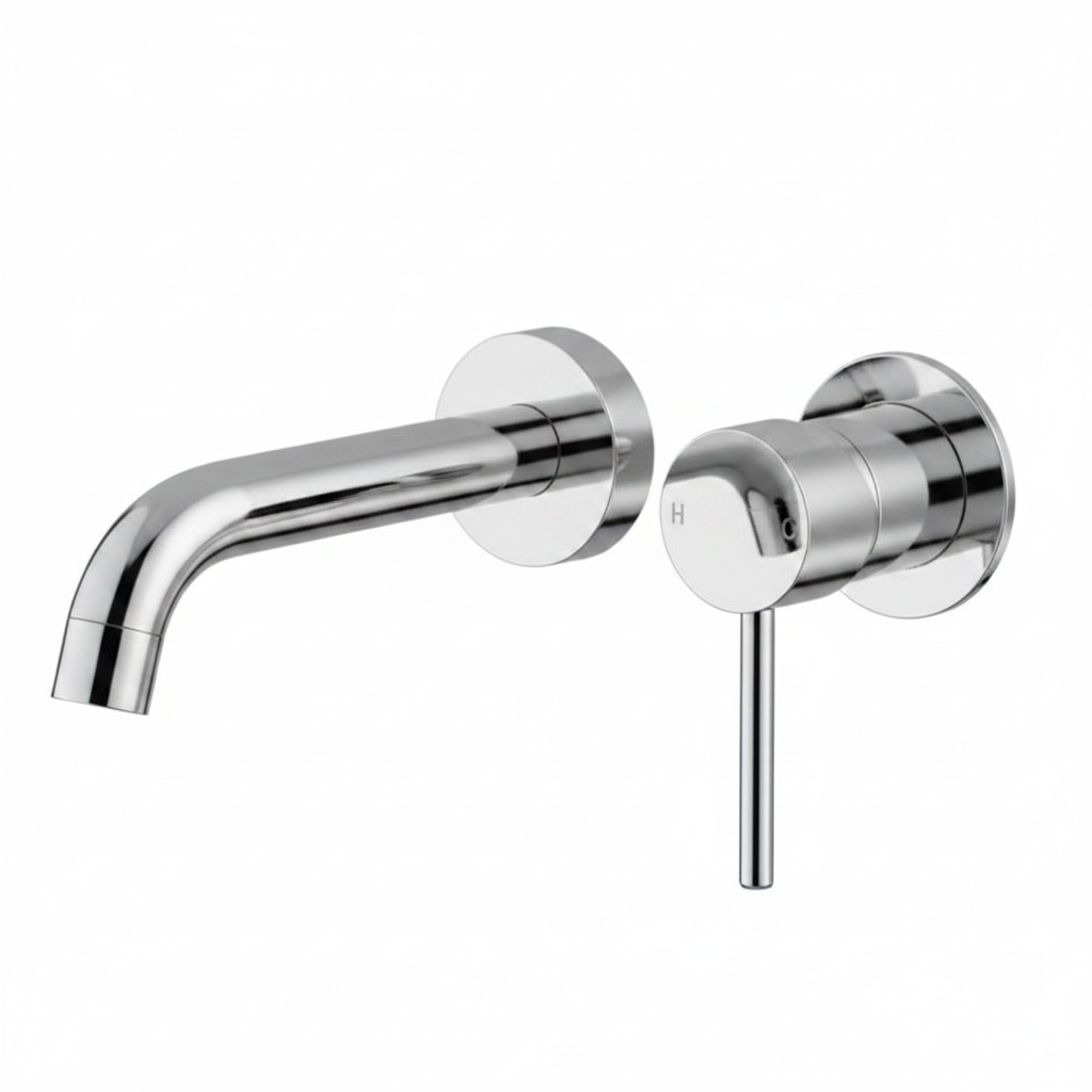 Norico Solid Brass Wall Tap Set with Mixer for Bathtub and Basin Available in Various Colors
