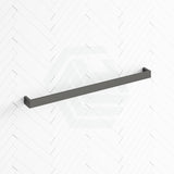 M#1(Gunmetal Grey) Norico Cavallo 600/800mm Square Brushed Gunmetal Grey Single Towel Rail