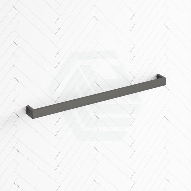 M#1(Gunmetal Grey) Norico Cavallo 600/800mm Square Brushed Gunmetal Grey Single Towel Rail