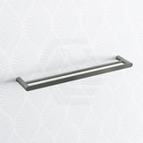 Norico Esperia 600/800mm Gunmetal Grey Double Towel Rail Stainless Steel 304 Wall Mounted Bathroom
