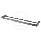 Norico Esperia 600/800mm Gunmetal Grey Double Towel Rail Stainless Steel 304 Wall Mounted Bathroom