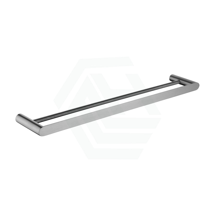 M#1(Gunmetal Grey) Norico Esperia 600/800mm Brushed Gunmetal Grey Double Towel Rail Stainless Steel