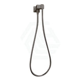 Norico Esperia Square Gunmetal Grey Shower Holder Wall Connector & Hose Only