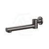 M#1(Gunmetal Grey) Norico Round Brushed Gunmetal Grey Brass Wall Spout With 180 Swivel For Bathtub