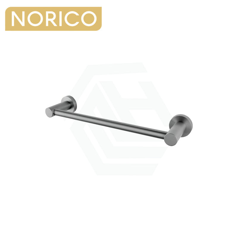 Norico Round Gunmetal Grey Hand Towel Holder 347Mm Wall Mounted Bathroom Products