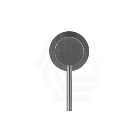 M#1(Gunmetal-Grey) Norico Round Gunmetal Grey Shower/bath Wall Mixer Solid Brass 65Mm Cover Plate Bathroom Products