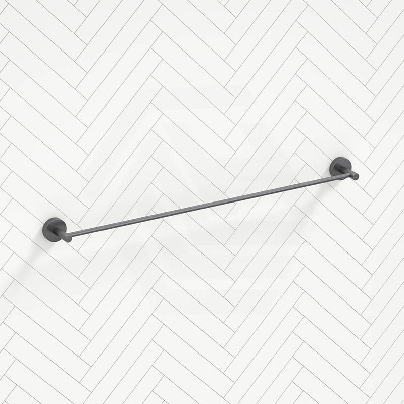 Norico Round Gunmetal Grey Single Towel Rack Rail 780mm Stainless Steel 304 Bathroom Products