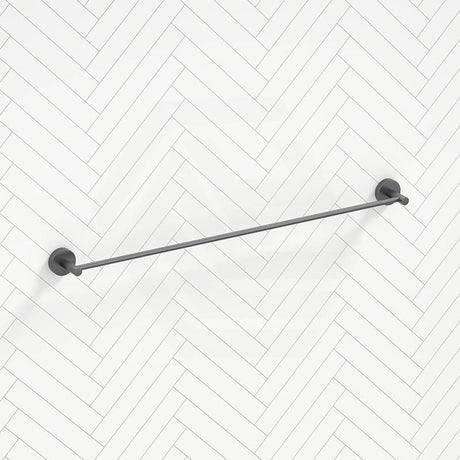 Norico Round Gunmetal Grey Single Towel Rack Rail 780mm Stainless Steel 304 Bathroom Products
