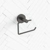 M#1(Gunmetal Grey) Norico Round Brushed Gunmetal Grey Toilet Paper Roll Holder Stainless Steel