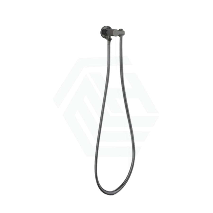 Brass Shower Holder Hose Wall Connector Gunmetal Grey