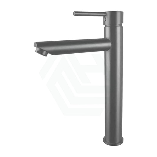 M#1(Gunmetal Grey) Norico Round Solid Brass Brushed Gunmetal Grey Tall Basin Mixer Bathroom Vanity