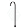 M#1(Gunmetal Grey) Norico Square Floor Mounted Bath Mixers Stainless Steel Brushed Gunmetal Grey