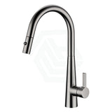 M#1(Gunmetal Grey) Otus Lux Gunmetal Dr Brass Round Mixer Tap With 360° Swivel And Pull Out 