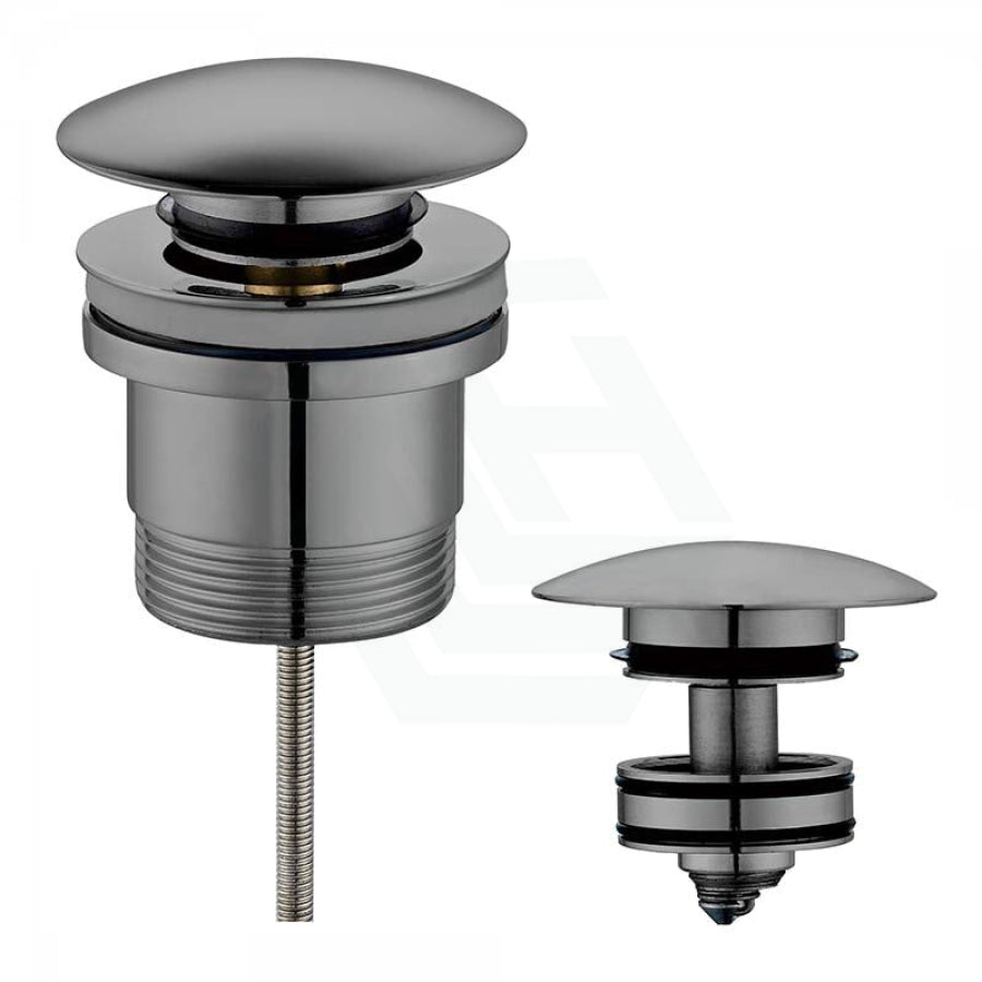 M#3(Gunmetal Grey) P&P Gun Metal Universal Brass Basin Pop Up Waste 40Mm With Or Without Overflow