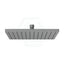 M#1(Gunmetal Grey) Rosa 250Mm Square Plastic Overhead Shower Head Gun Metal Gunmetal Grey Heads