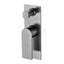 M#1(Gunmetal Grey) Ruki Solid Brass Gunmetal Bath/Shower Wall Mixer With Diverter Grey Mixers 