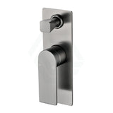 M#1(Gunmetal Grey) Ruki Solid Brass Gunmetal Bath/Shower Wall Mixer With Diverter Grey Mixers 