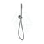 M#3(Gunmetal Grey) Gunmetal Single Function Tube Hand Shower On Wall Outlet Bracket Rail 