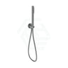 M#3(Gunmetal Grey) Gunmetal Single Function Tube Hand Shower On Wall Outlet Bracket Rail 