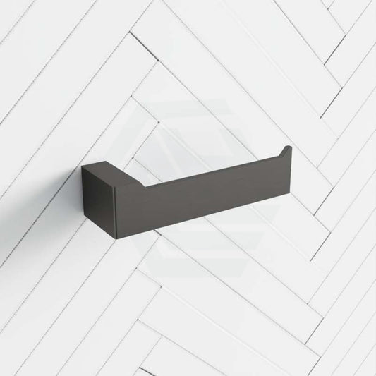 M#1(Gunmetal Grey) Norico Cavallo Square Brushed Gunmetal Grey Toilet Paper Holder Wall Mounted