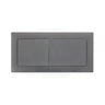 Gunmetal Grey Square Dual Flush Toilet Water Tank Press Button For Cistern Lid Hole