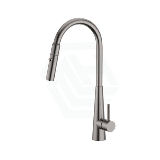 Xcel Xpressfit Gun Metal Stainless Steel Retractable Dual Spray Swivel Pull Out Mixer Tap Sink