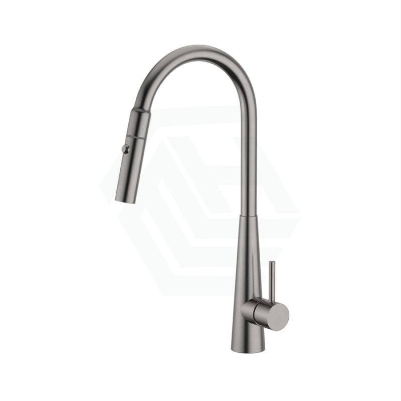 Xcel Xpressfit Gun Metal Stainless Steel Retractable Dual Spray Swivel Pull Out Mixer Tap Sink