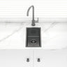 M#2(Gunmetal Grey) 250X450X215mm Brushed Gunmetal Pvd Kitchen Sink Stainless Steel 304 Single Bowl
