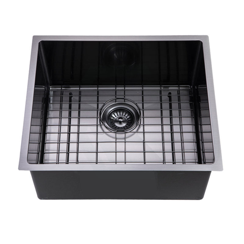 500X440X230Mm Brushed Gunmetal / Black 1.2Mm Handmade Single Bowl Kitchen Sink Top/undermount