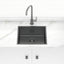 Stainless Steel Kitchen Sink 500mm Brushed Gunmetal