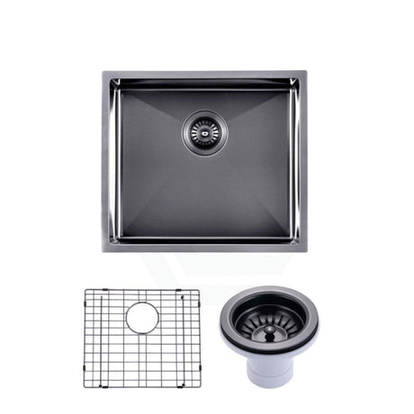 510X450X230mm Brushed Gunmetal/ Black Pvd Kitchen Sink Single Bowl Top/ Undermount