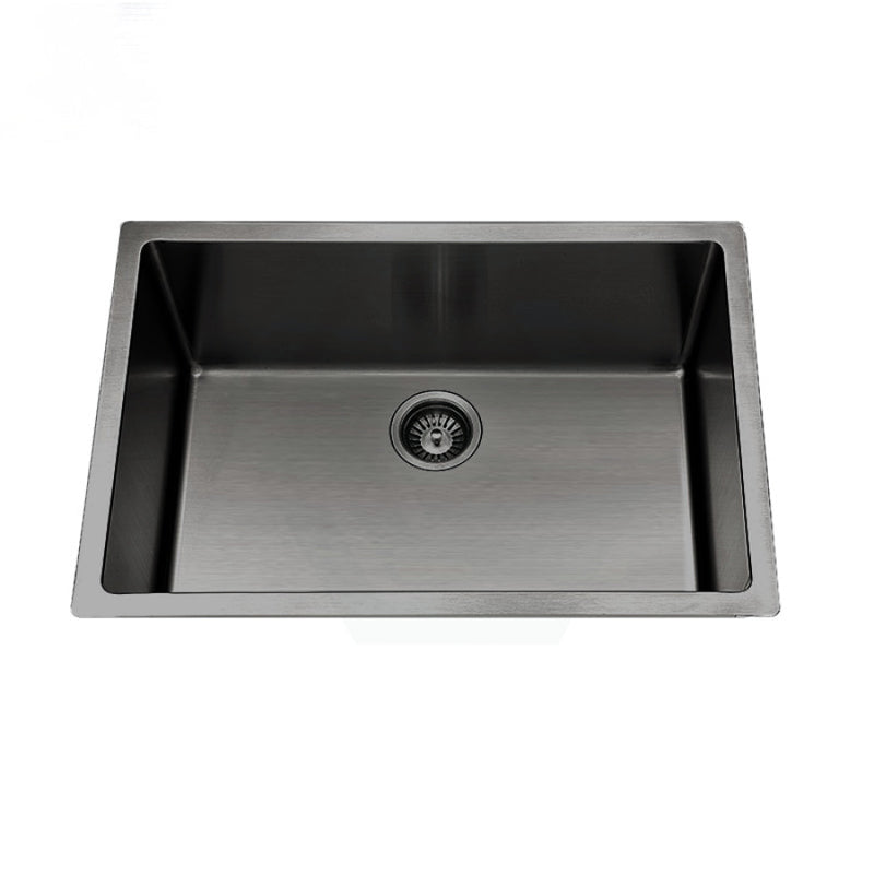 600X450X230Mm Brushed Gunmetal / Black Pvd 1.2Mm Handmade Top/undermount Single Bowl Kitchen Sink