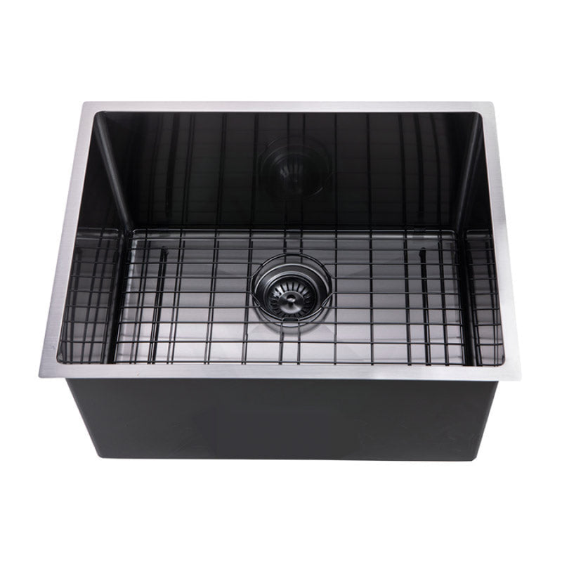 600X450X300Mm Brushed Gunmetal / Black Pvd Kitchen Sink Single Bowl Top/undermount
