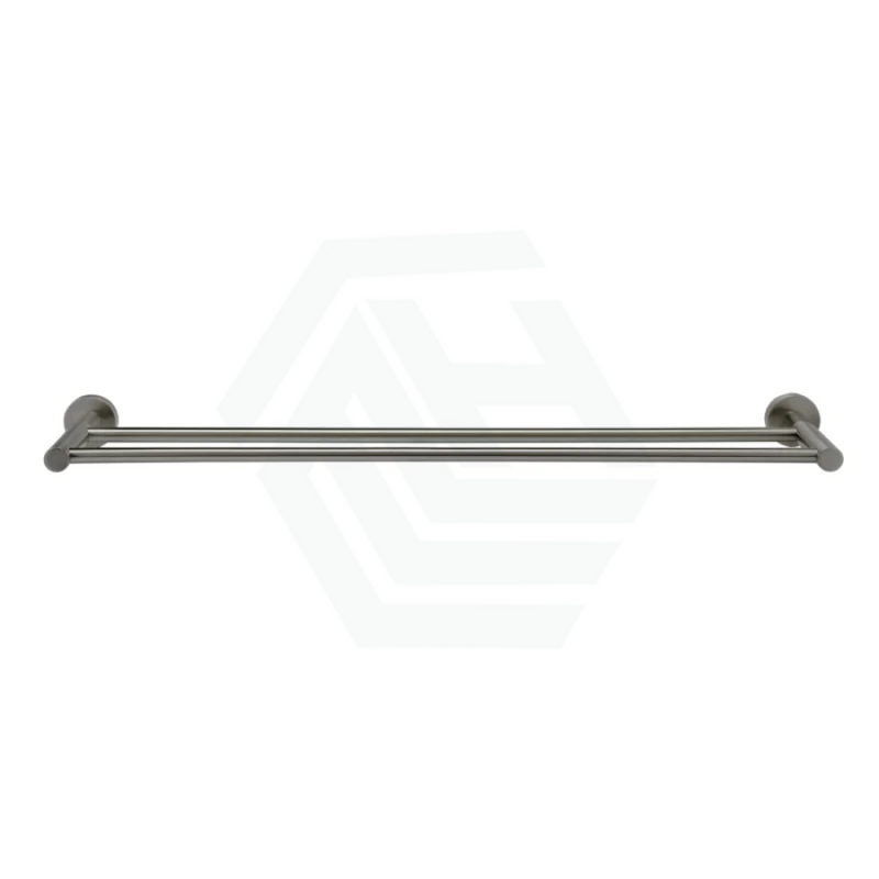 Meir 600Mm Round Solid Brass Shadow Double Towel Rail Rails