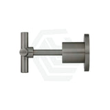 M#6(Gunmetal Grey) Meir Round Cross Handle Jumper Valve Wall Top Assemblies Shadow