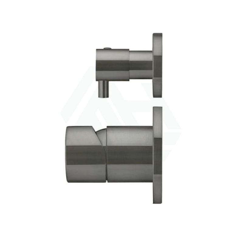 Meir Round Pinless Diverter Mixer Pvd Shadow Wall Mixers 