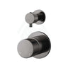 M#3(Gunmetal Grey) Meir Round Pinless Diverter Mixer Pvd Shadow Wall Mixers 